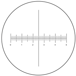 Reticle Cross-Line with Graduations