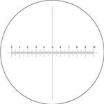 Reticle Cross-Line with Graduations