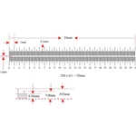 Stage Micrometer with double scale: 25 mm/ 250 divisions KR892