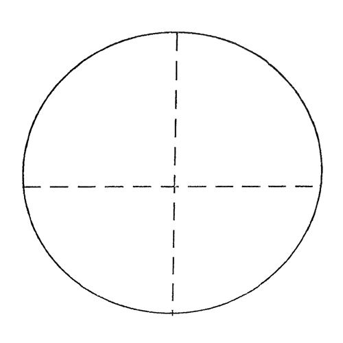 Dashed Crossline Reticle