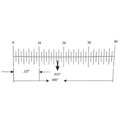 KR243 Ruler Reticle 0.600