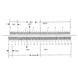 Ruler reticle