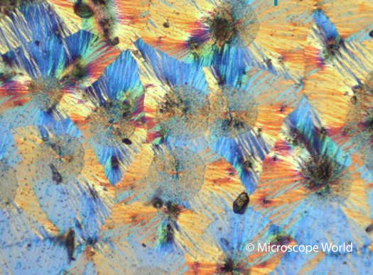 Vitamin C captured under a polarizing microscope 200x Vitamin C captured under a polarizing microscope 200x