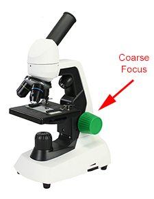 Microscope with coarse focus only Microscope with coarse focus only